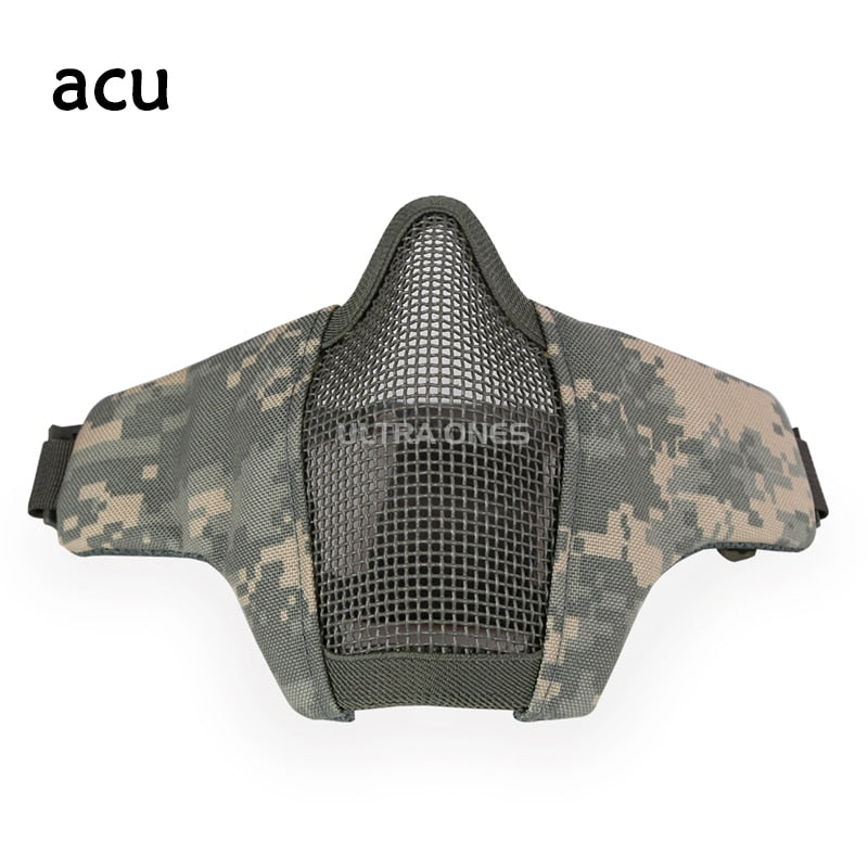 Airsoft Face Half Mask Camo