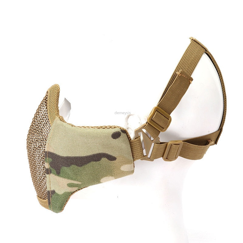 Airsoft Face Half Mask Camo