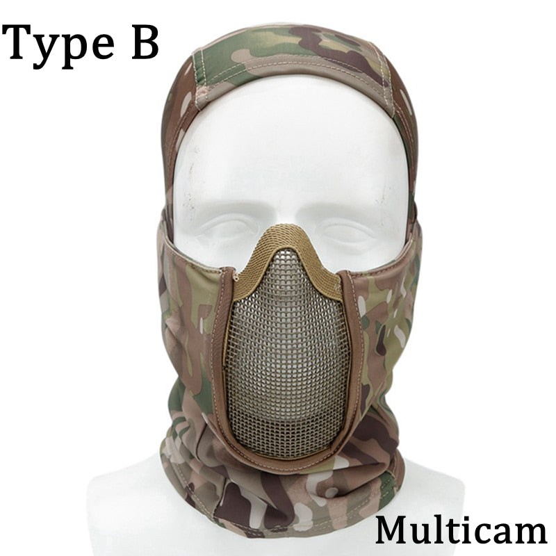 Mesh Balaclava Half-Face Protection