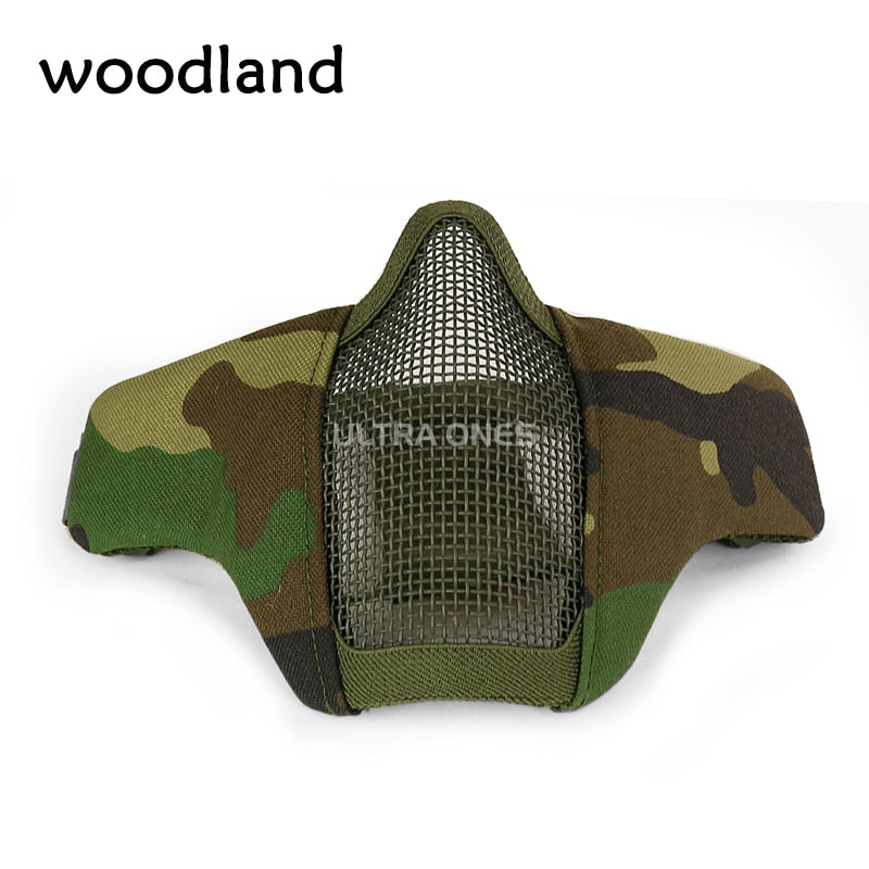 Airsoft Face Half Mask Camo