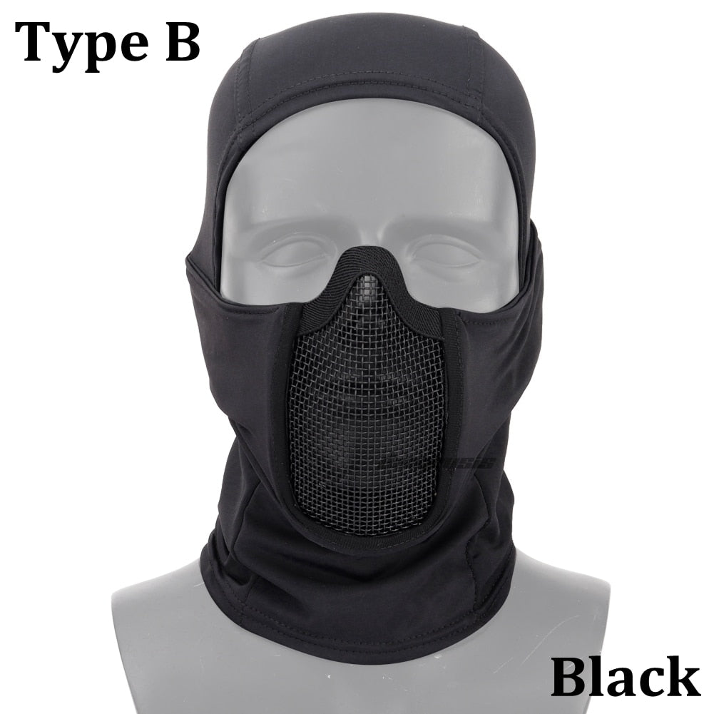 Mesh Balaclava Half-Face Protection