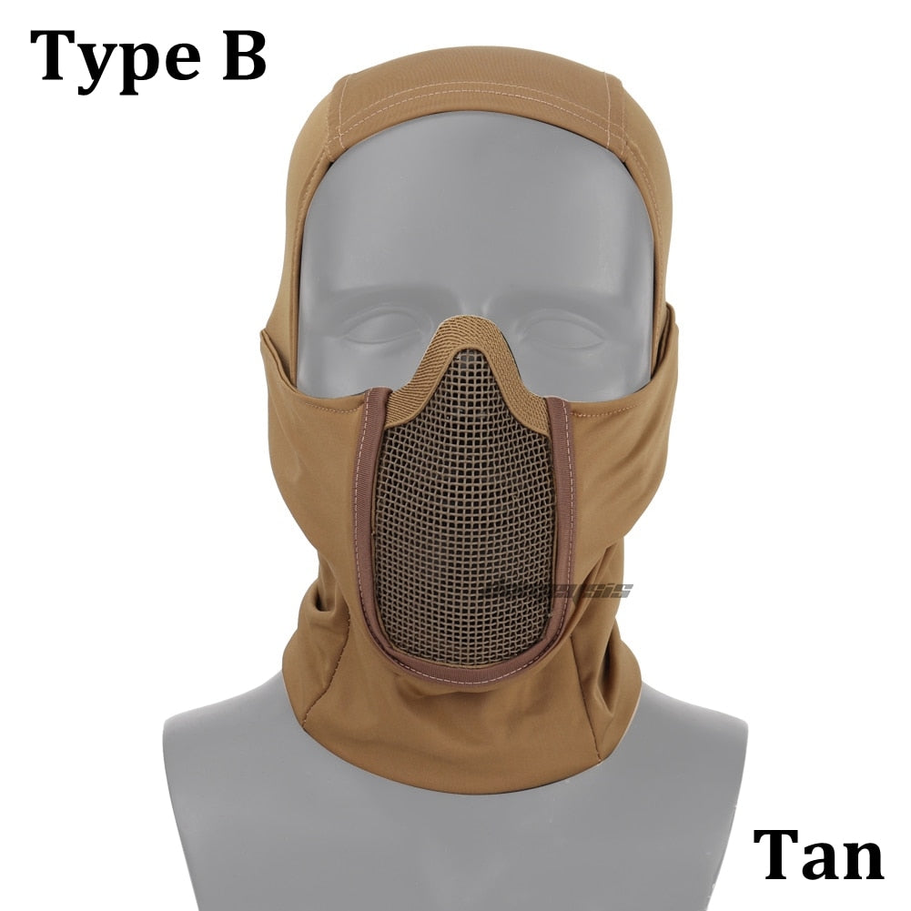 Mesh Balaclava Half-Face Protection