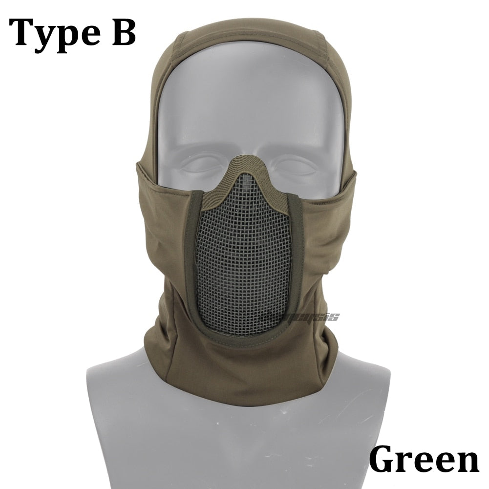 Mesh Balaclava Half-Face Protection