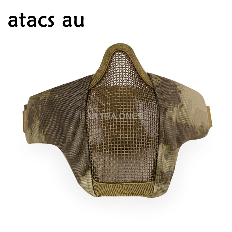 Airsoft Face Half Mask Camo