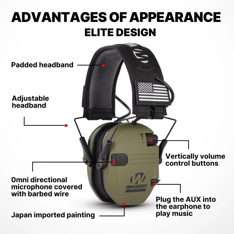 Walker's Razor Tactical Ear Protector (w/ Bluetooth)