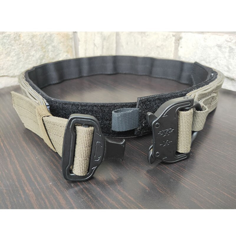 Two-Piece Slim Tactical Molle Belt