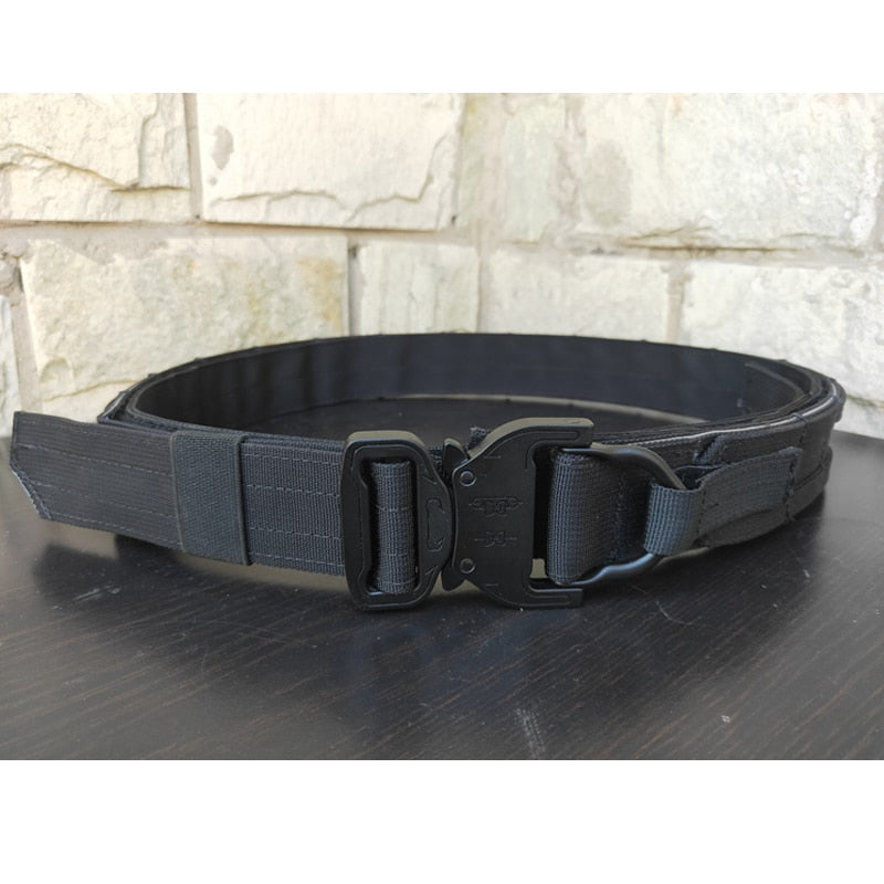 Two-Piece Slim Tactical Molle Belt