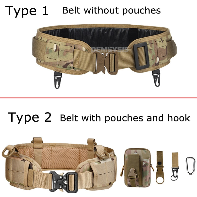 MTB Tactical War Belt | Laser Cut | Padded