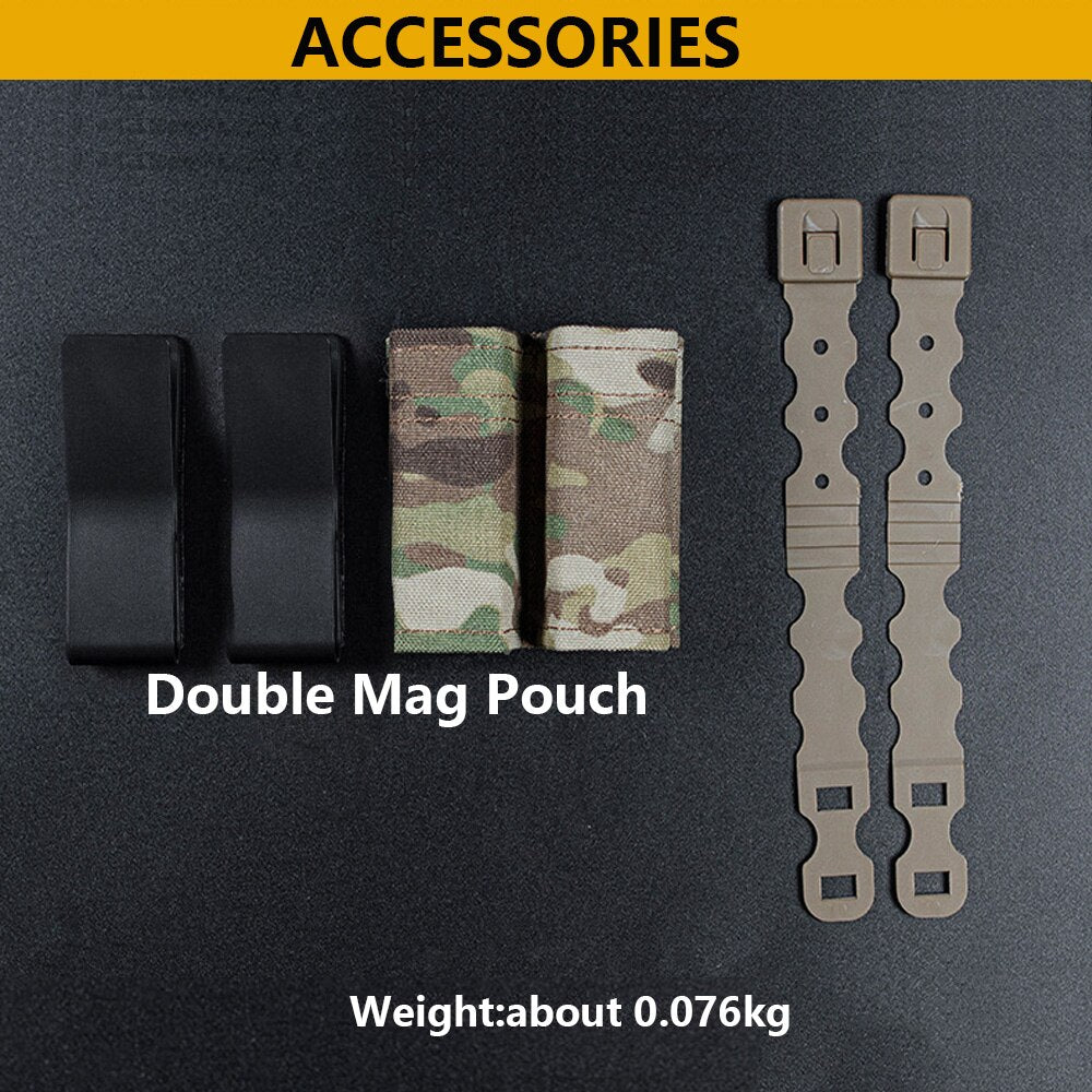 Tactical Double Stack Pistol Magazine Pouch (Double / Single)