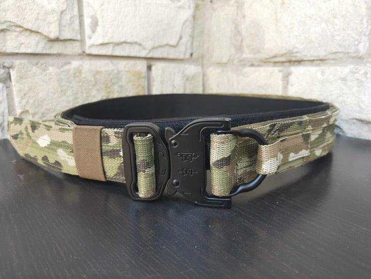 Two-Piece Slim Tactical Molle Belt