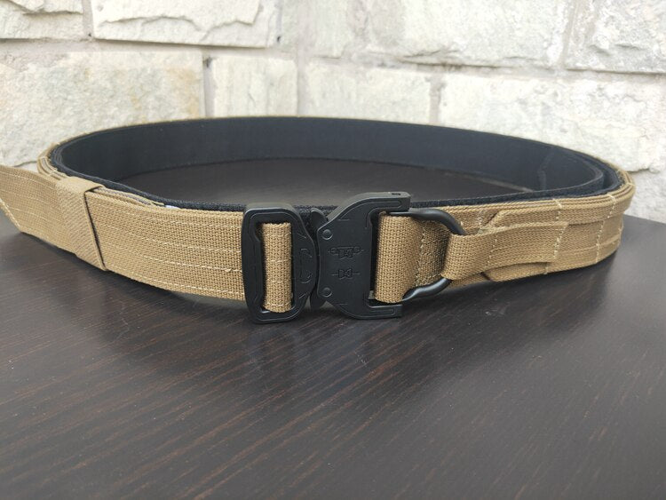 Two-Piece Slim Tactical Molle Belt