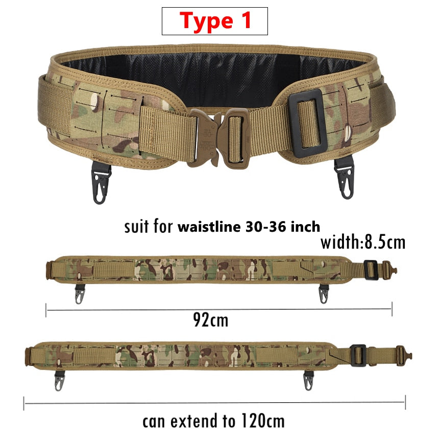 MTB Tactical War Belt | Laser Cut | Padded