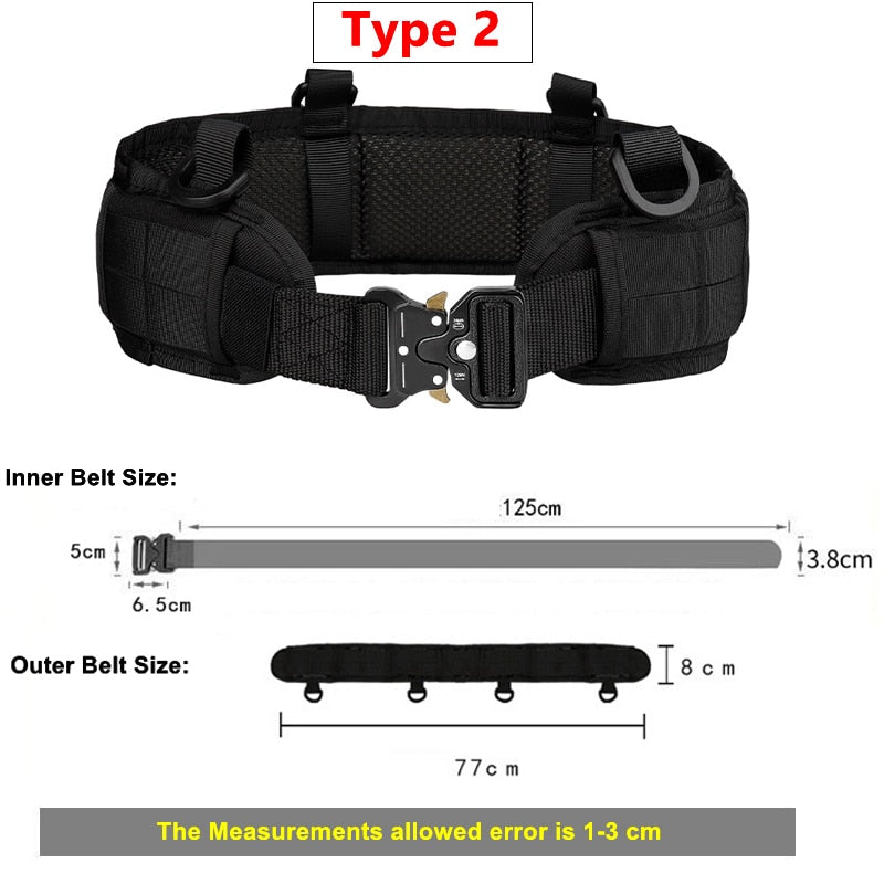 MTB Tactical War Belt | Laser Cut | Padded